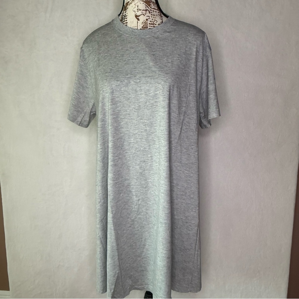 Lululemon All Yours Tee Dress Pima Cotton Women’s Size 8 New with Tags gray